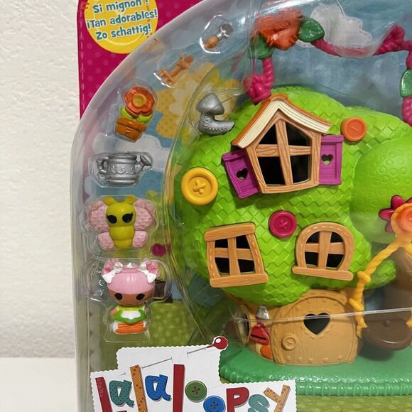 Lalaloopsy Tinies Treehouse Blossom Flowerpot Play n Go Playset 2014 NEW - Picture 2 of 16